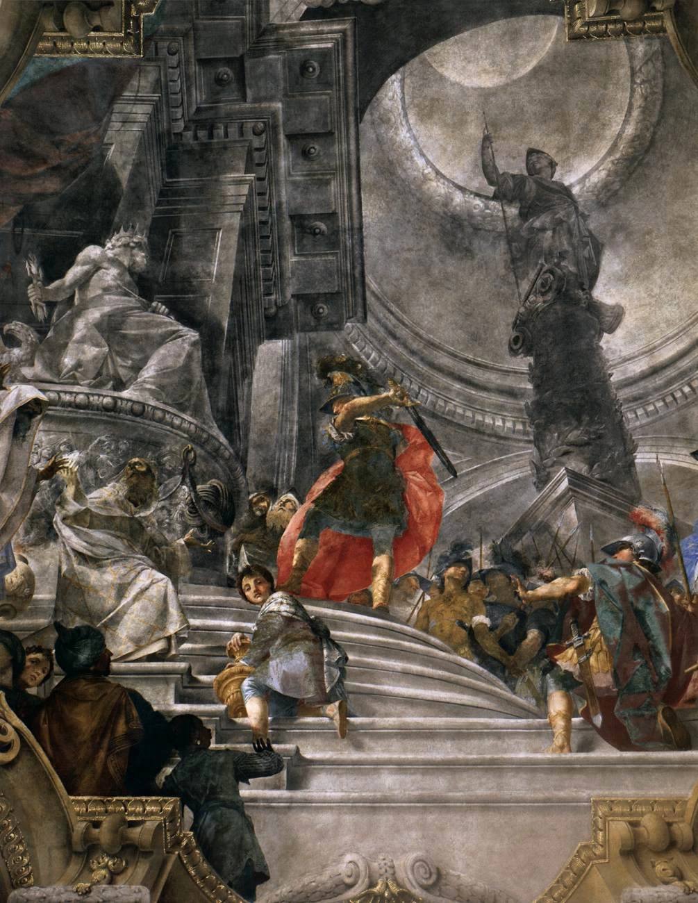 Alessandro taglia il nodo gordiano - Palazzo Pepoli Campogrande, Bologna, dettaglio